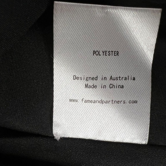 Fame and‎ Partners Black Lace Trim Dress Size 8 Altared* - Picture 9 of 12